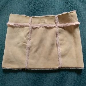 UGG leather miniskirt